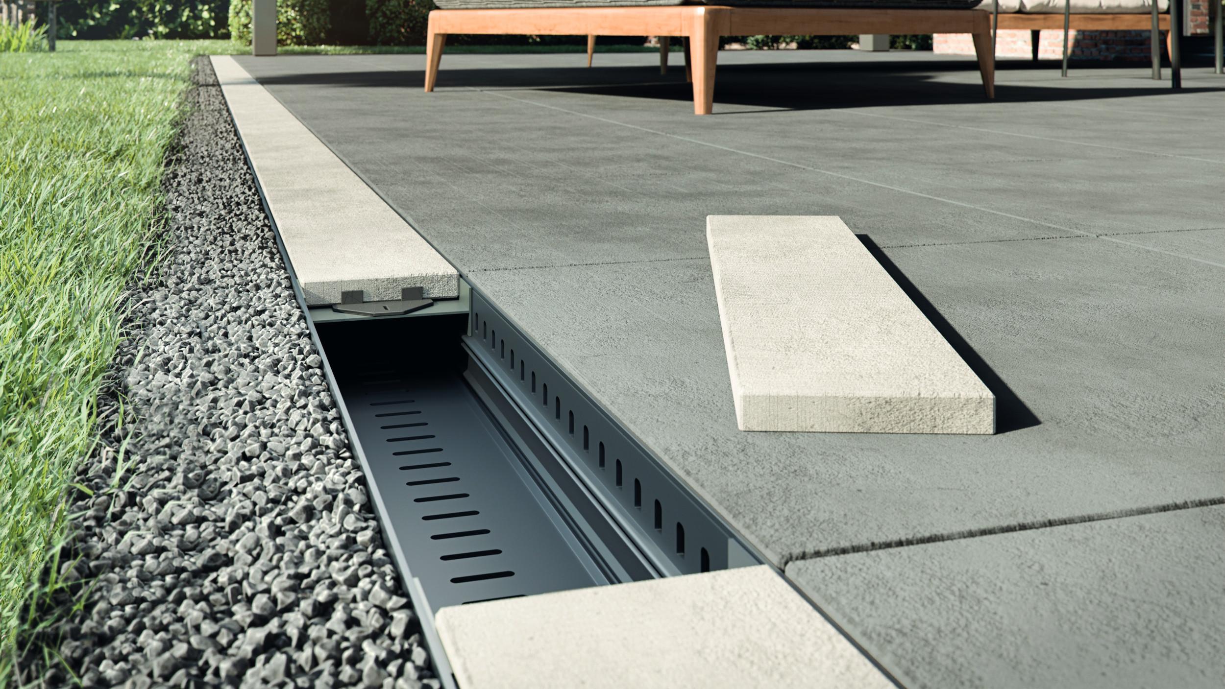 Fliesenauflage für Renodrain-Kanal